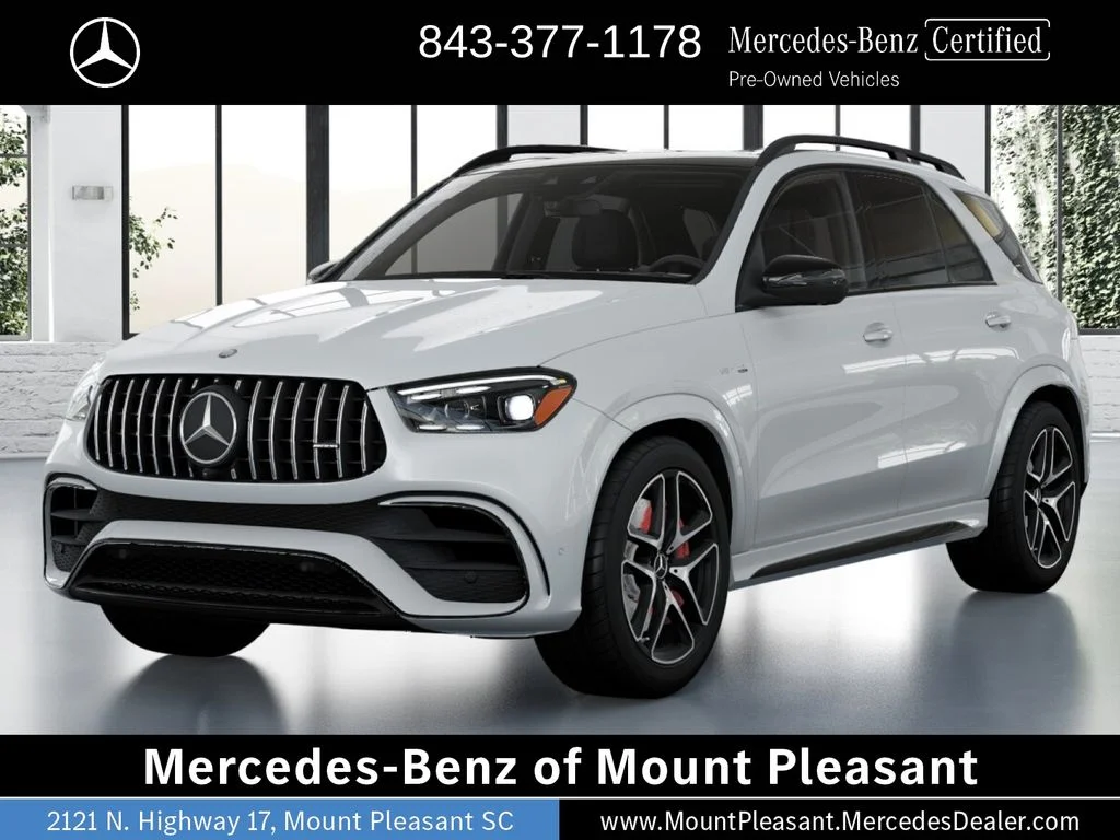 Certified Used 2025 MANUFAKTUR Moonlight White Metallic Mercedes-AMG GLE 63 S AMG® image 1