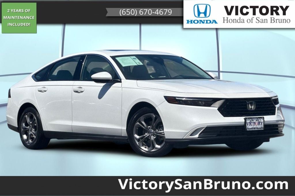 Certified Used 2024 Platinum White Pearl Honda EX image 1