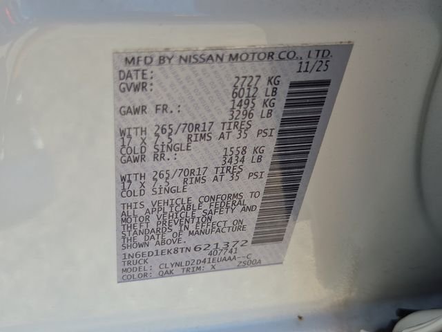 Certified Used 2026 Glacier White Nissan PRO-4X image 8
