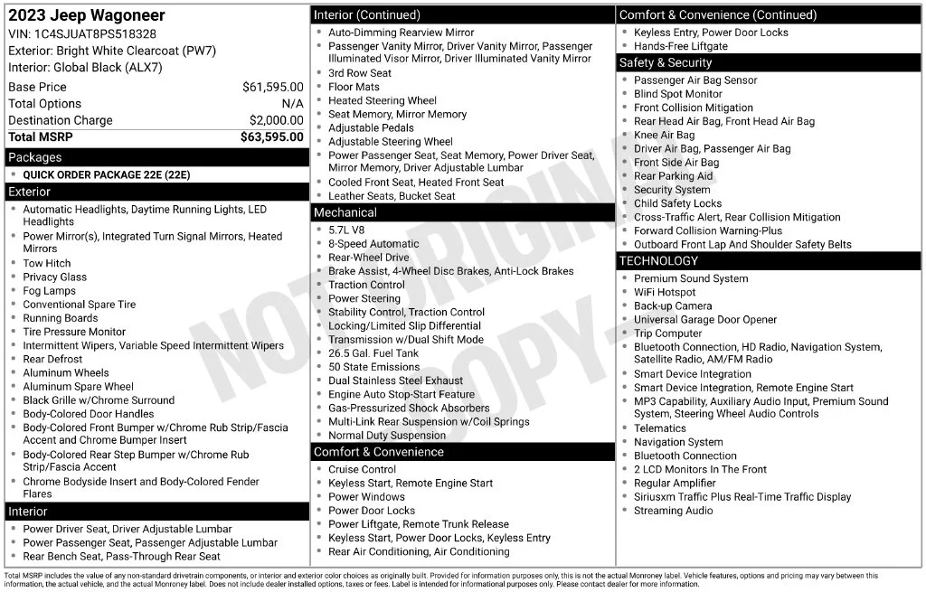 Used 2023 White Jeep Base image 10