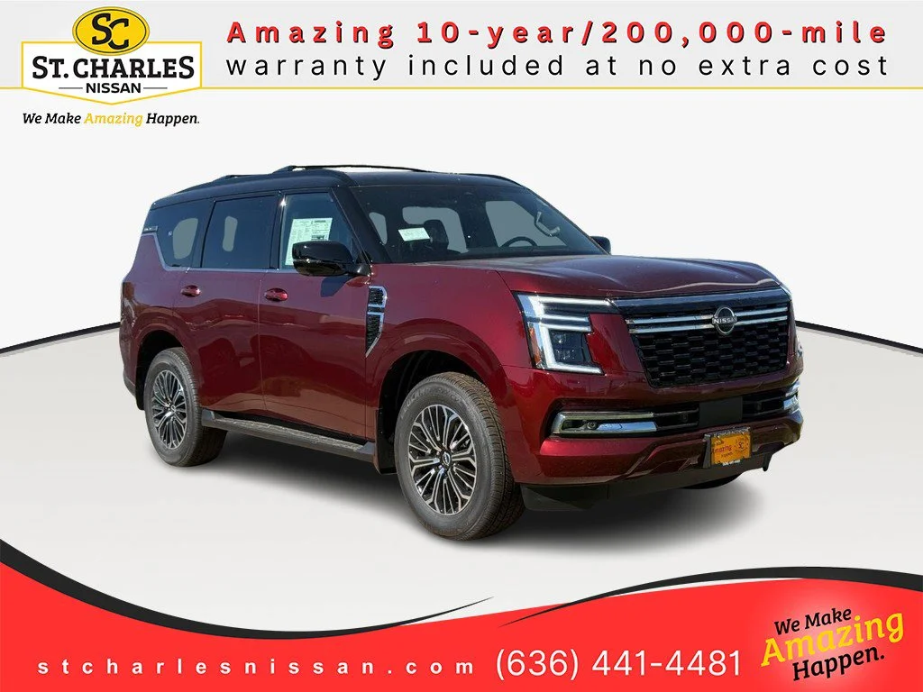 New 2026 Coulis Red Pearl / Super Black Two-tone Nissan Platinum image 1