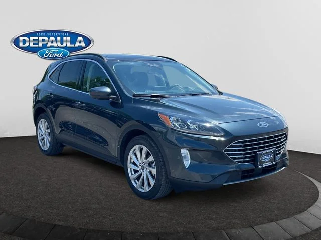 Certified Used 2022 Blue Ford Titanium image 9