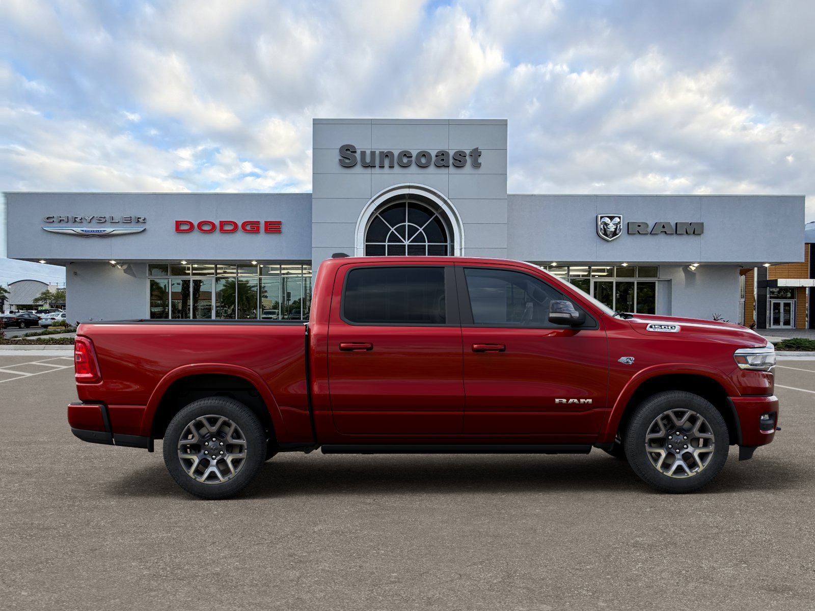New 2026 Molten Red Pearl-Coat Exterior Paint RAM Laramie image 54