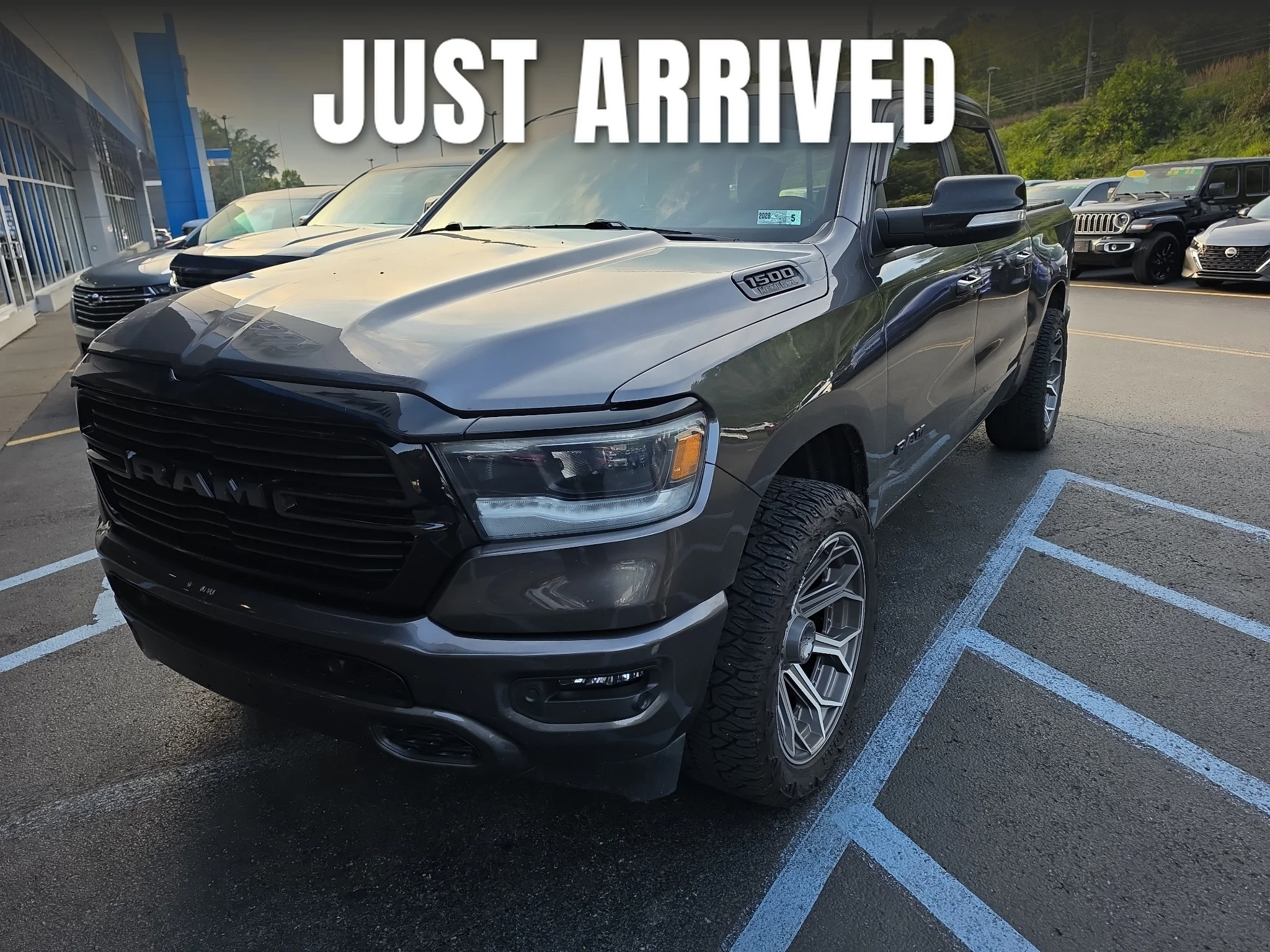 Used 2021 Granite Crystal Metallic Clearcoat Ram Big Horn image 1