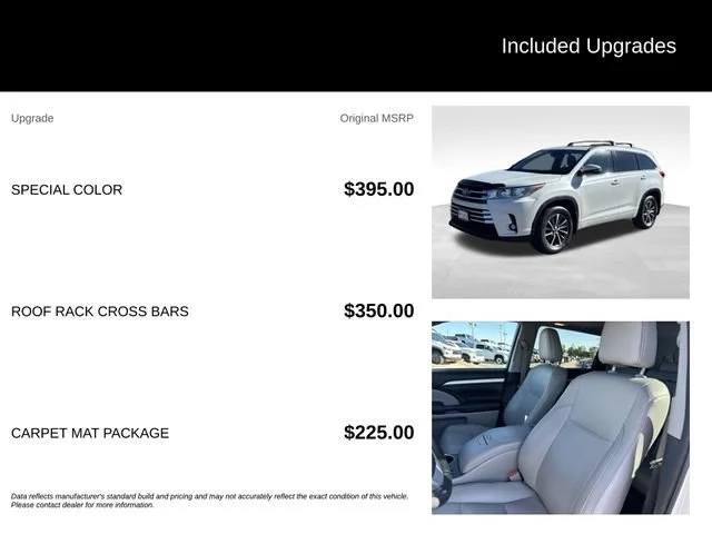 Used 2017 White Toyota XLE image 5