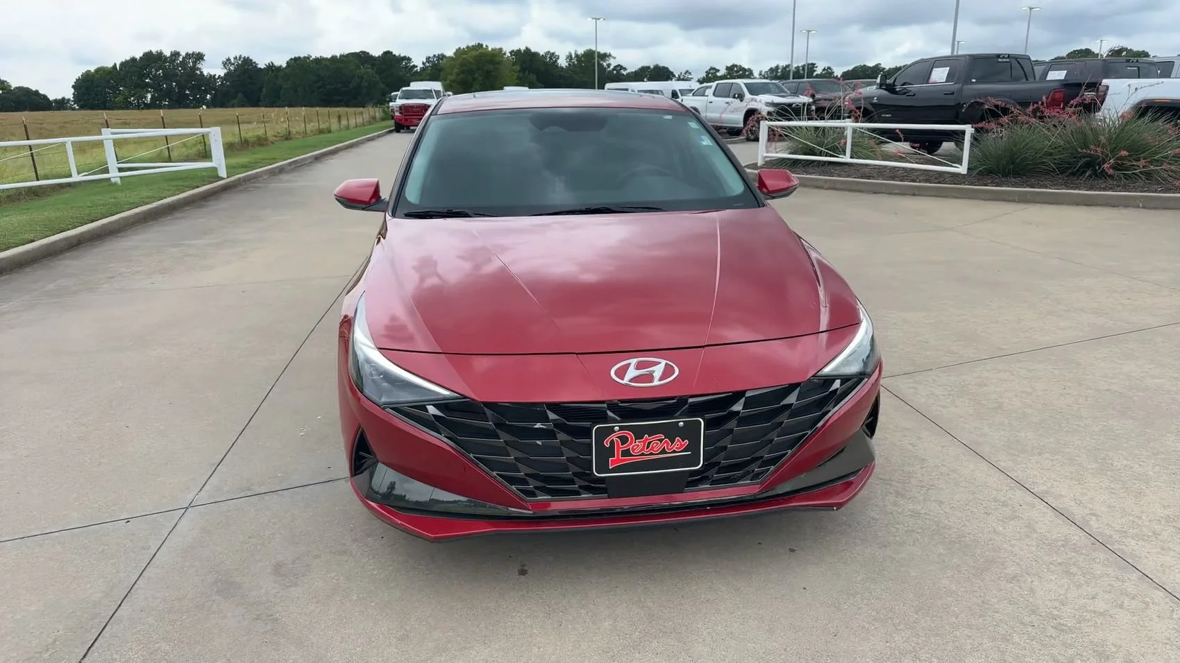 Used 2023 Scarlet Red Pearl Hyundai Limited image 4
