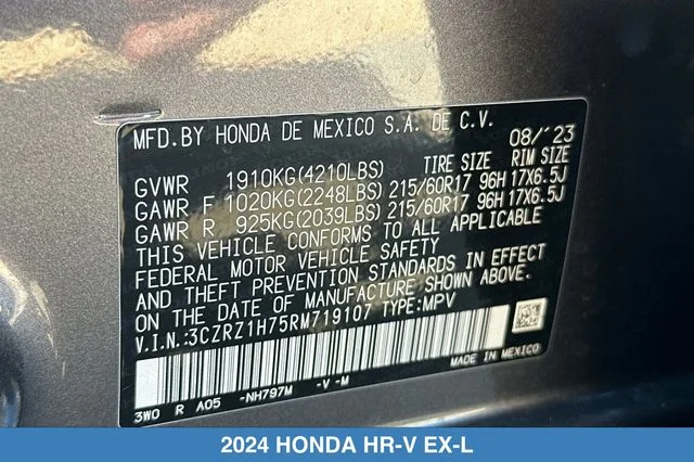 2024 Honda HR-V EX-L - Photo 33