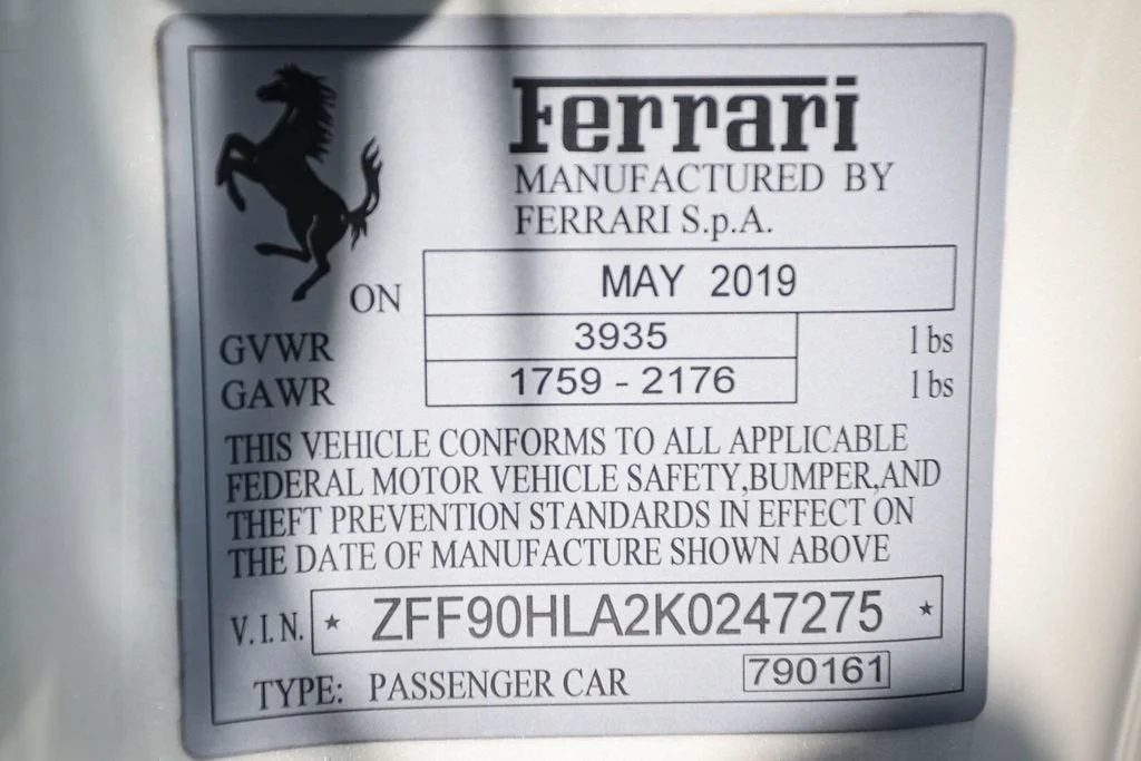 Certified Used 2019 Bianco Italia Ferrari Base image 62