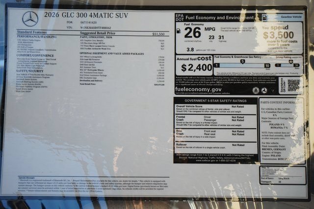 New 2026 Graphite Grey Metallic Mercedes-Benz GLC 300 image 66