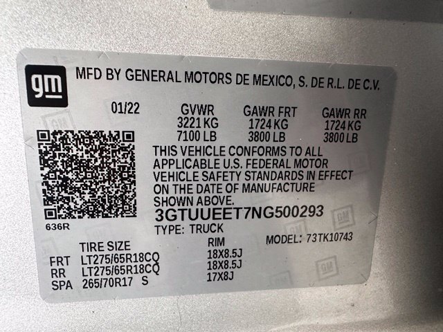 Used 2022 Silver GMC AT4 image 18