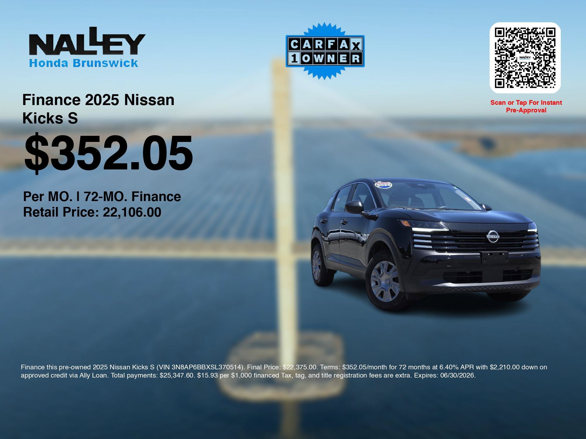 Used 2025 Super Black Nissan S AWD image 3