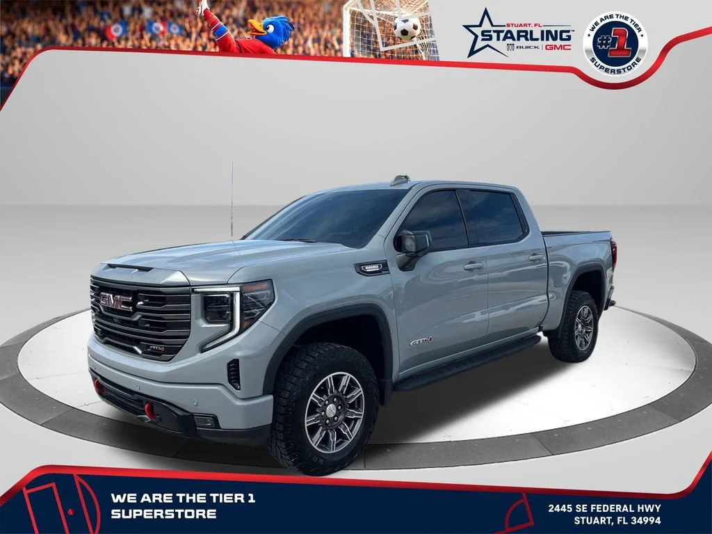 Used 2024 Thunderstorm Gray GMC AT4 image 1