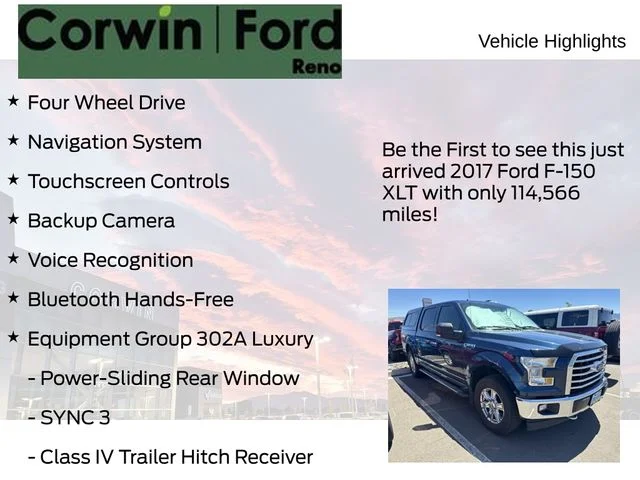 Used 2017 Blue Ford XLT image 4