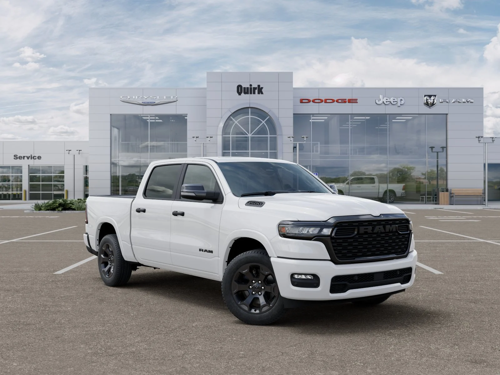 New 2027 Bright White Clear-Coat Exterior Paint RAM Big Horn image 5