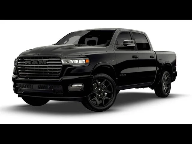 New 2026 Diamond Black Crystal Pearl-Coat Exterior Paint RAM Laramie image 1