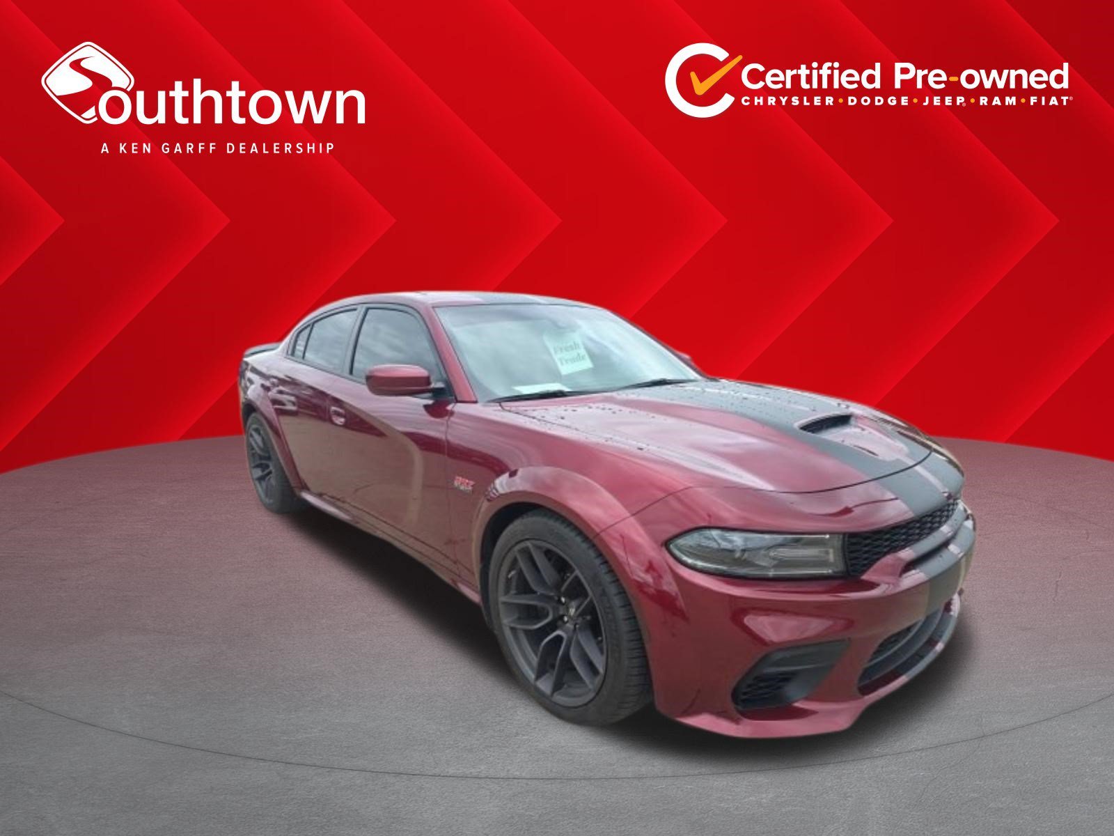 Certified Used 2021 Octane Red Pearlcoat Dodge Scat Pack Widebody image 1