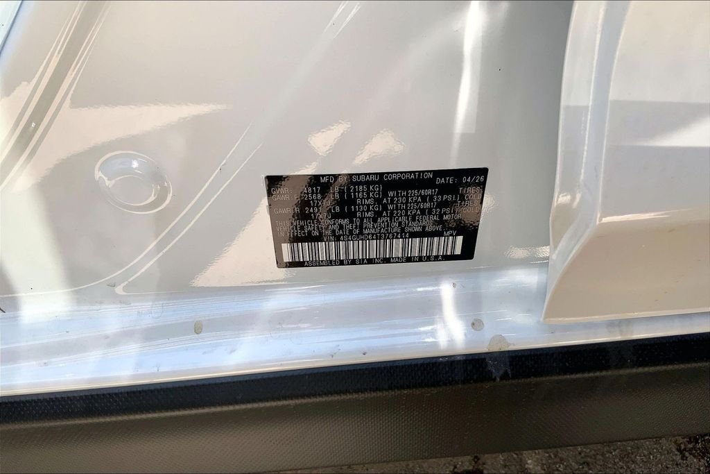 New 2026 CRYSTAL WHITE PEARL Subaru Premium image 14