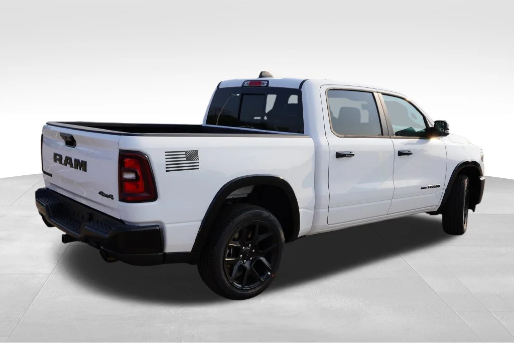 New 2026 Bright White Clear-Coat Exterior Paint RAM Laramie image 3