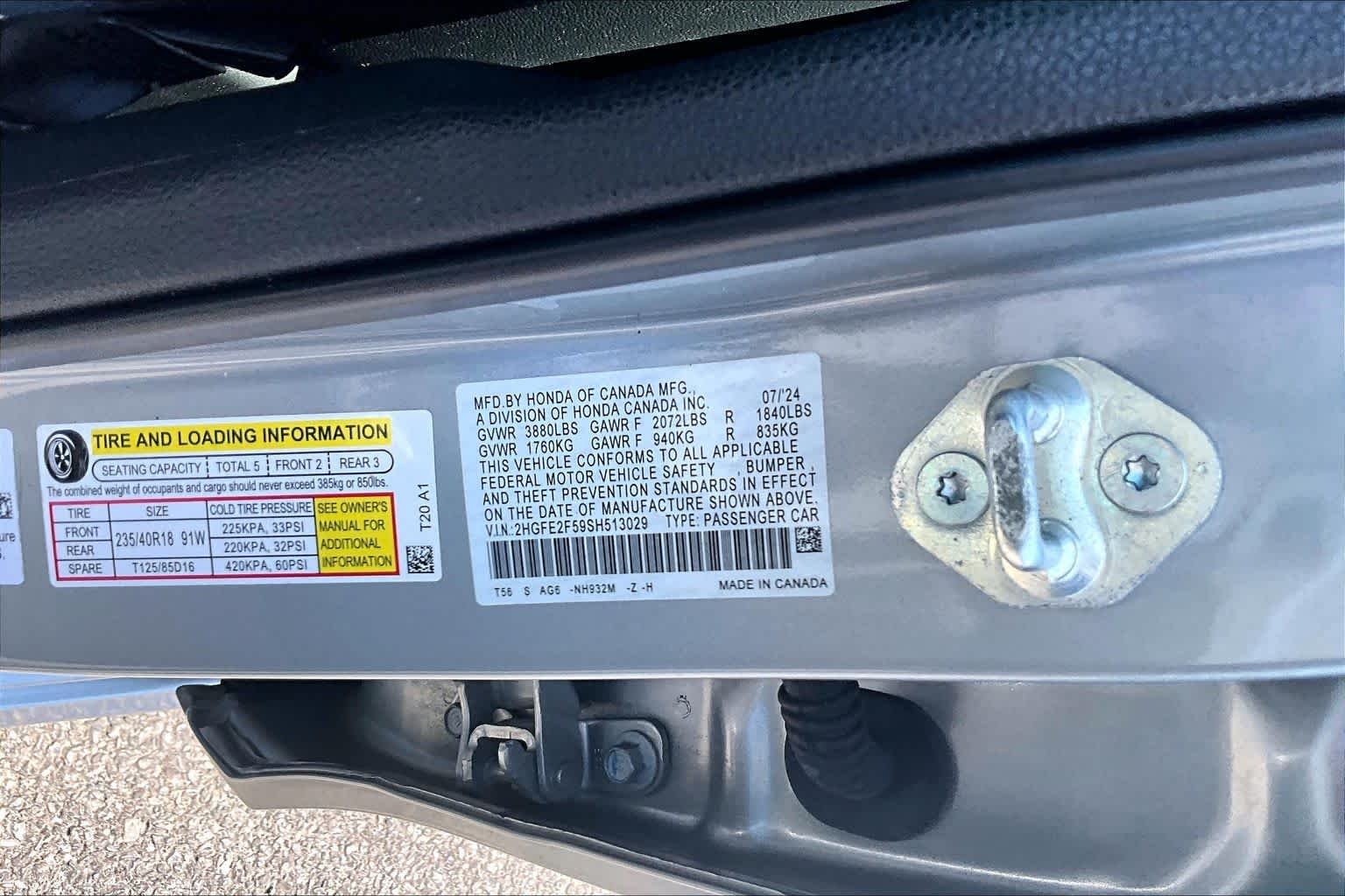 Used 2025 Solar Silver Metallic Honda Sport image 33