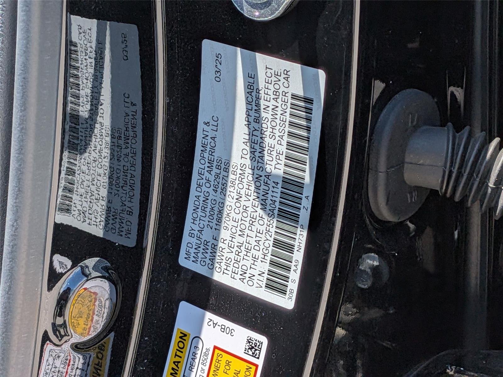 Used 2025 Crystal Black Pearl Honda Sport image 36