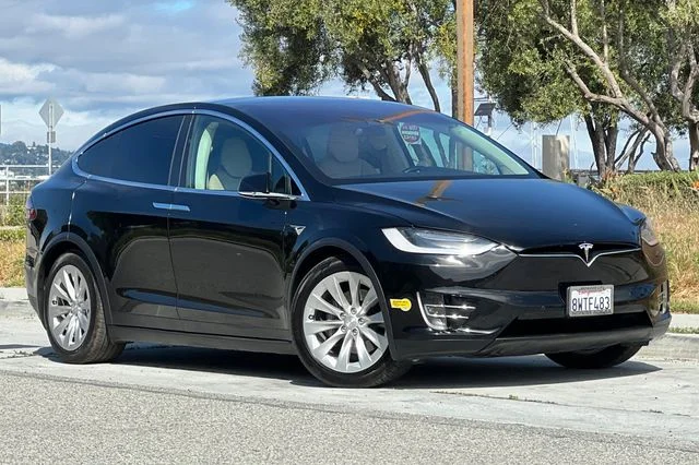 Used 2017 Tesla Model X 75D with VIN 5YJXCDE24HF055796 for sale in Redwood City, CA