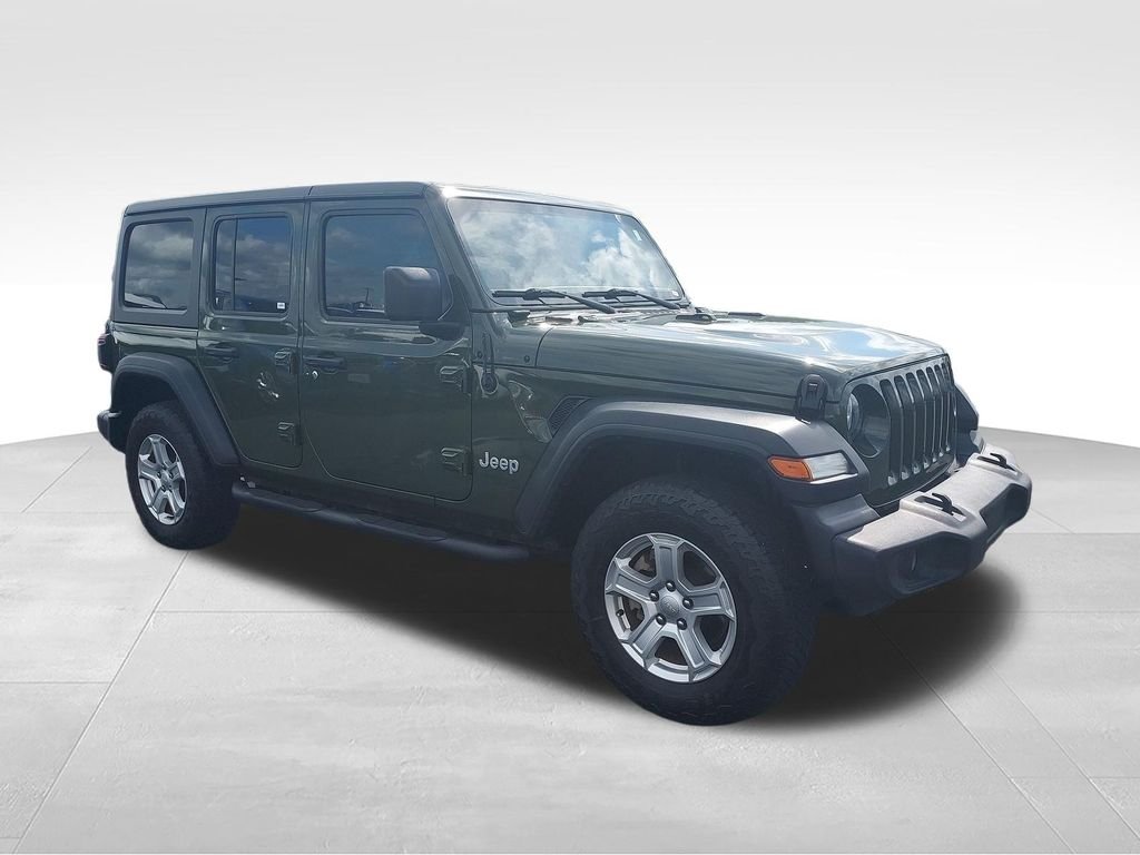 Used 2021 Green Jeep Unlimited Sport S image 7