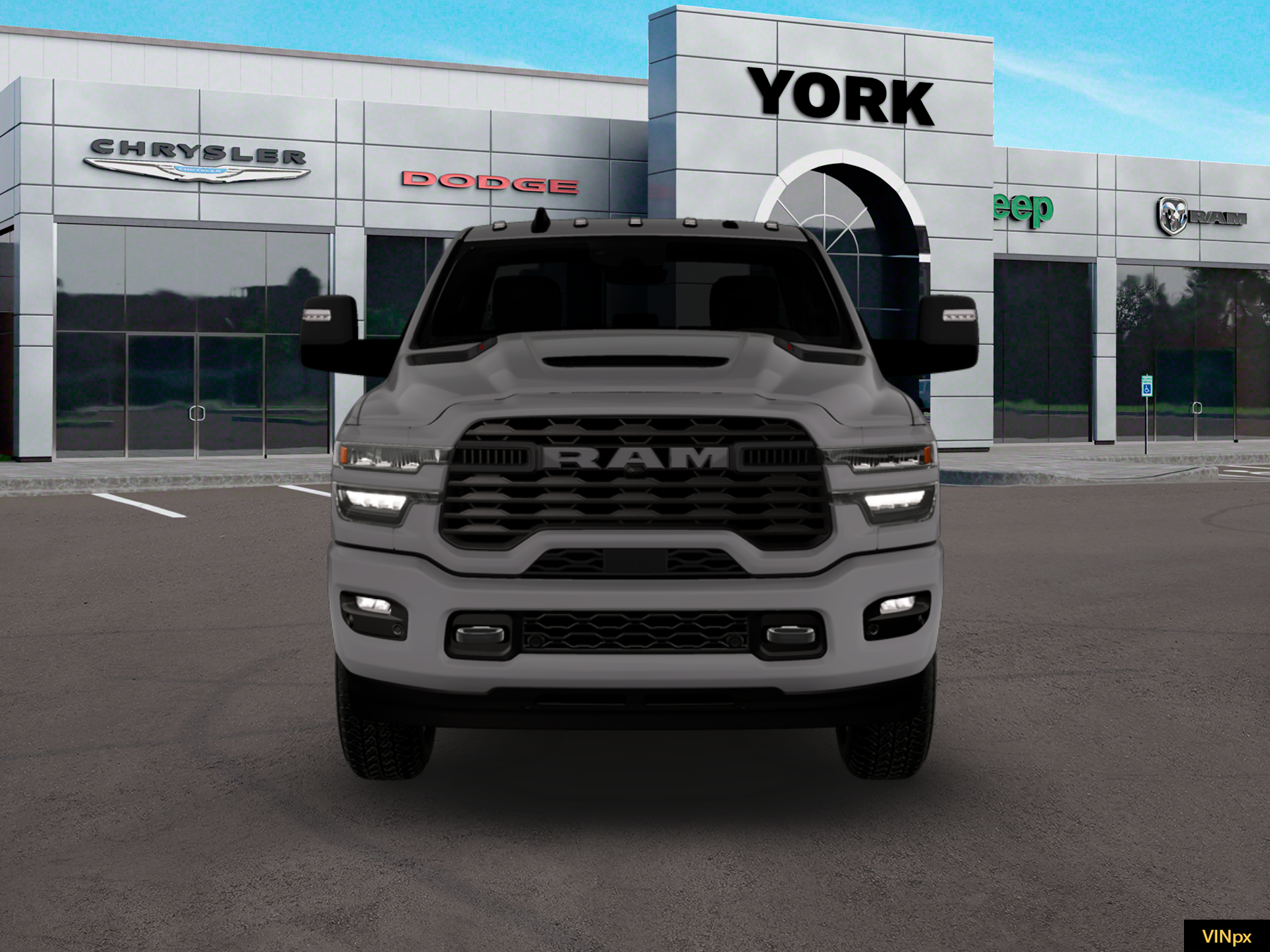New 2026 Ceramic Gray Clear-Coat Exterior Paint RAM BIG HORN image 24