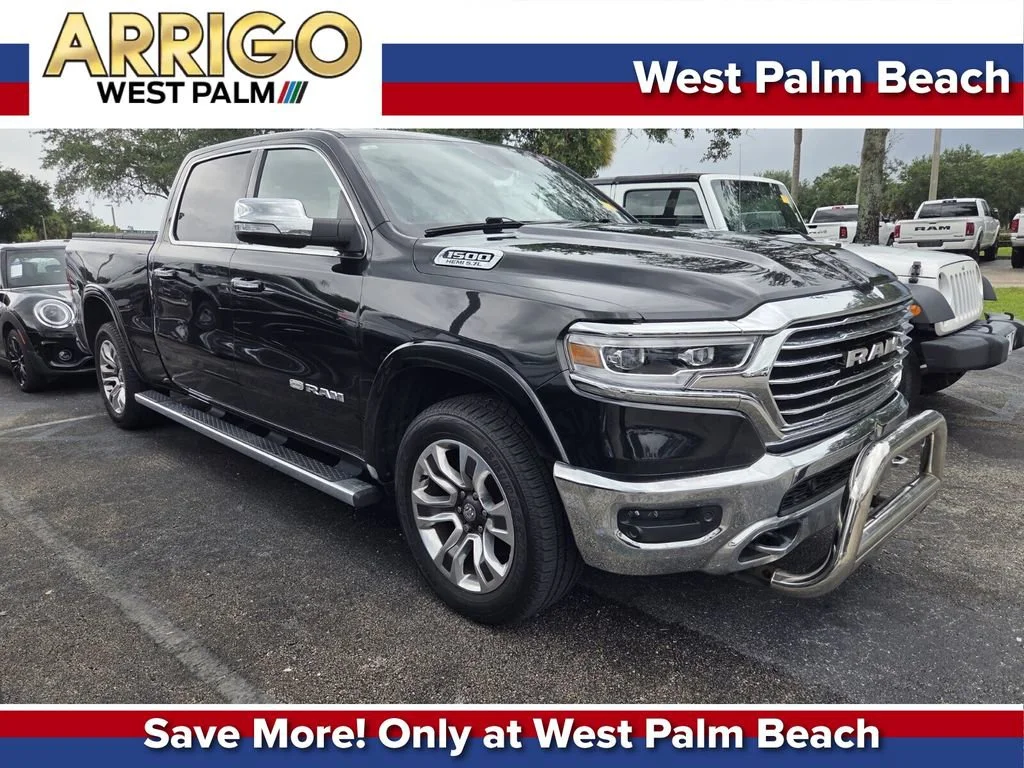 Used 2019 Diamond Black Crystal Pearlcoat Ram Longhorn image 1