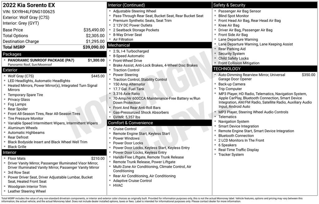 Used 2022 Gray Kia EX image 20