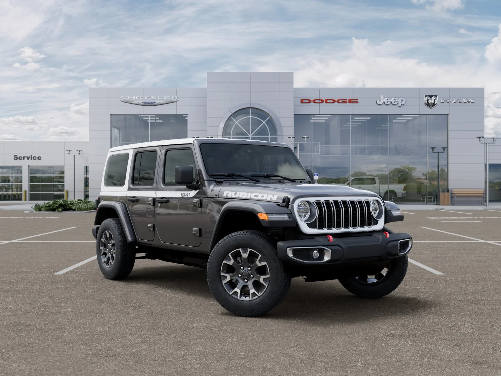 New 2026 Granite Crystal Metallic Clear-Coat Exterior Paint Jeep Sahara image 5