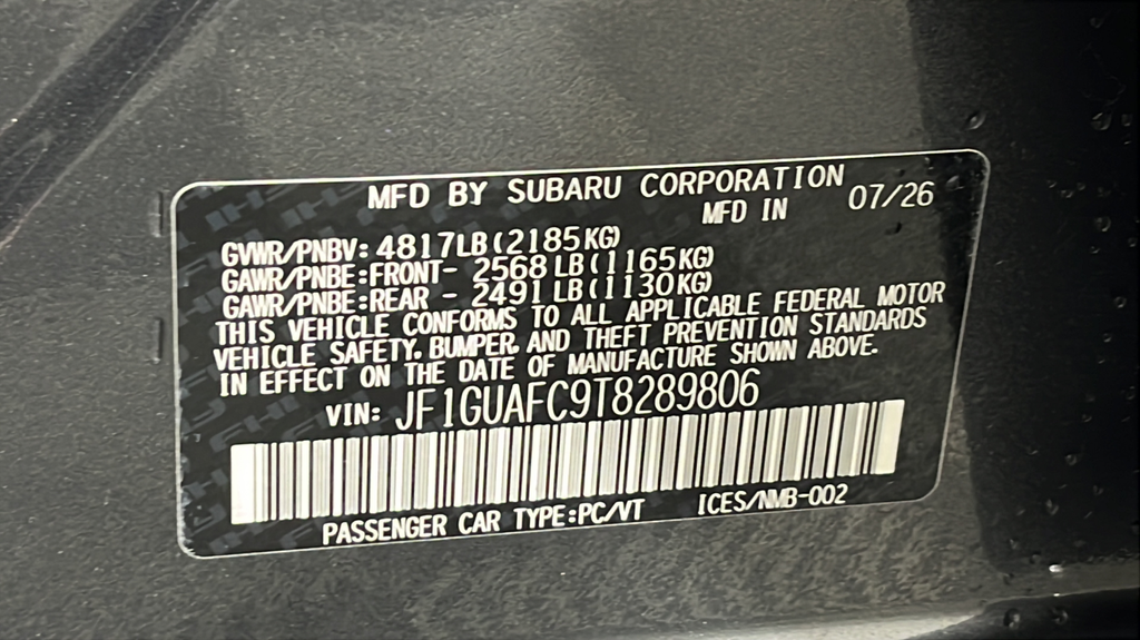 New 2026 MAGNETITE GRAY METALLIC Subaru Sport image 38