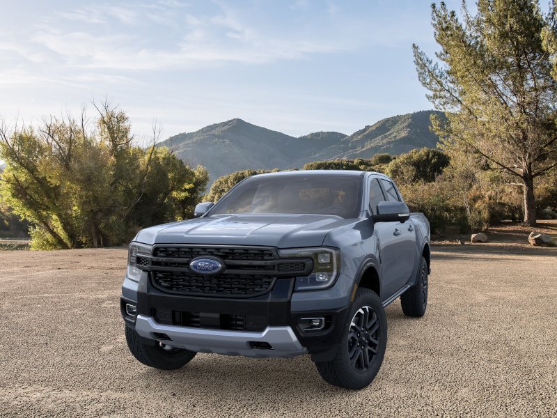 New 2025 Azure Gray Metallic Tri-coat Ford LARIAT® image 2