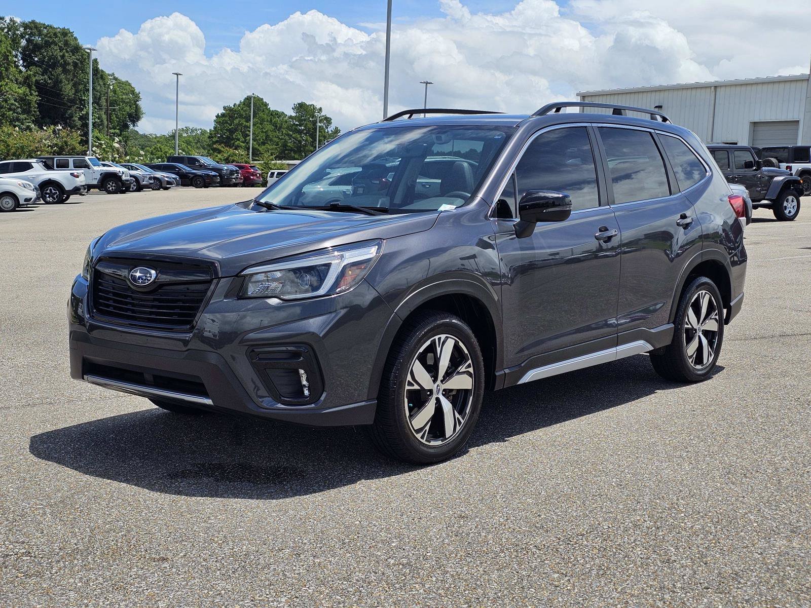 Used 2021 Magnetite Gray Metallic Subaru Touring image 1