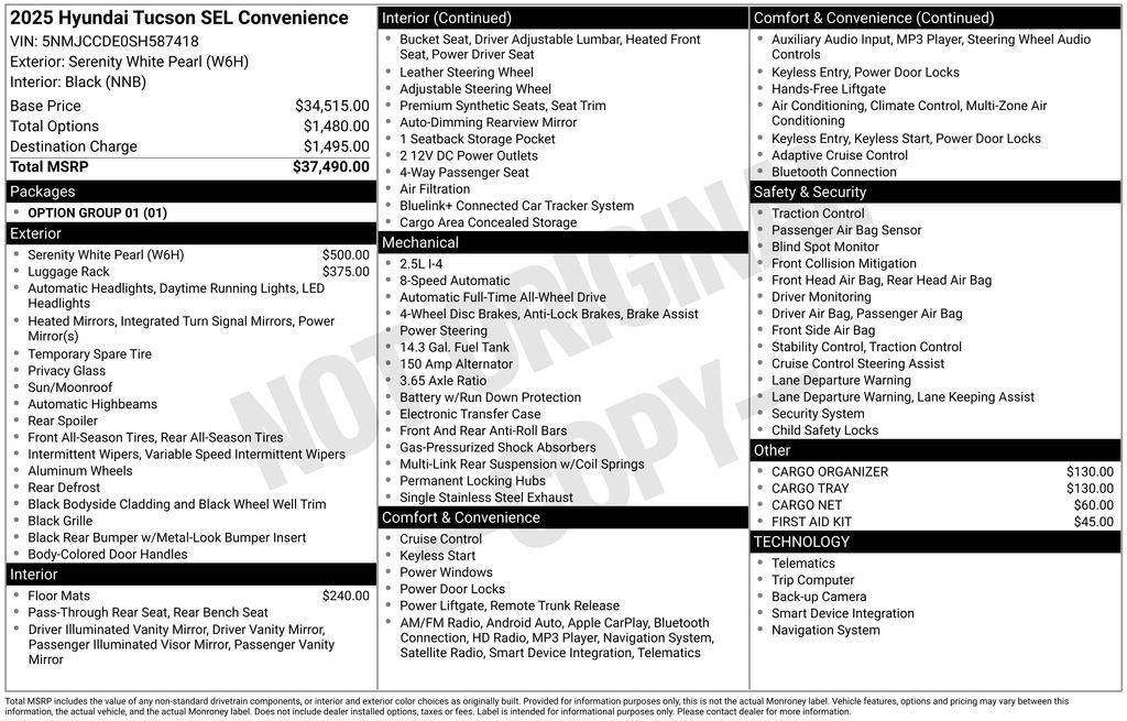 2025 Hyundai Tucson SEL Convenience - Photo 5