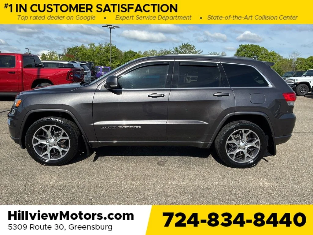 Certified 2018 Jeep Grand Cherokee Limited Sterling Edition with VIN 1C4RJFBG7JC331823 for sale in Greensburg, PA