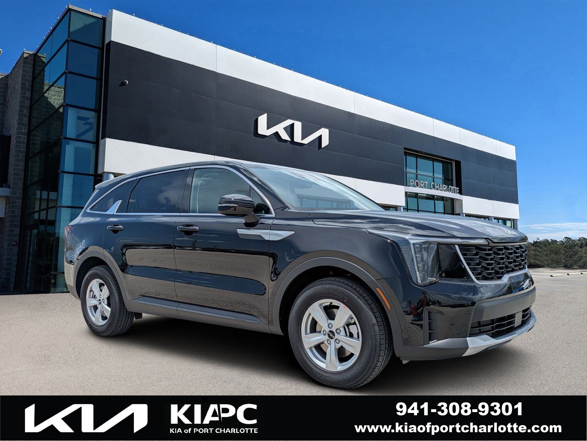 New 2026 Ebony Black Kia LX image 1