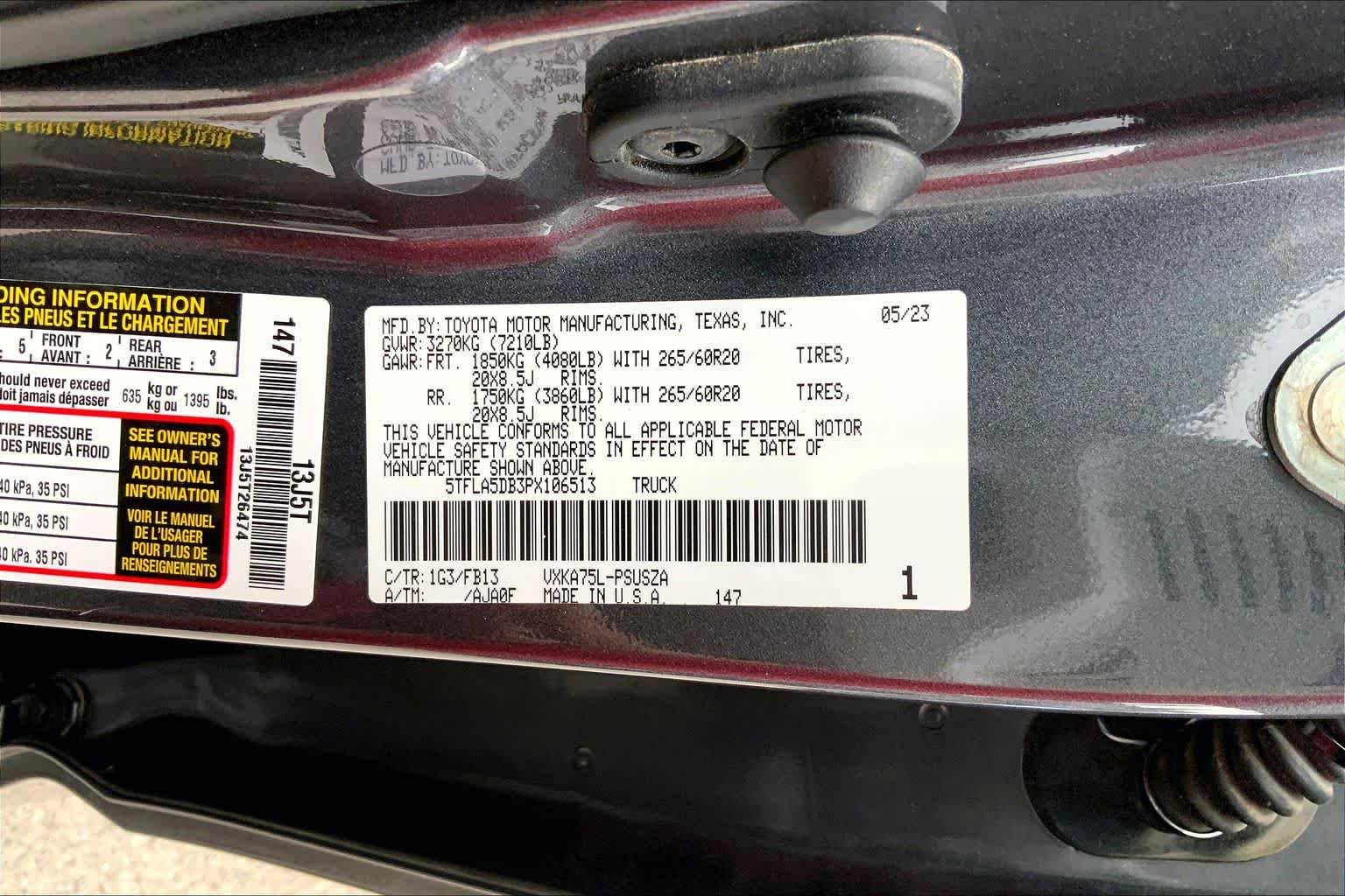 Used 2023 Magnetic Gray Metallic Toyota SR5 image 34