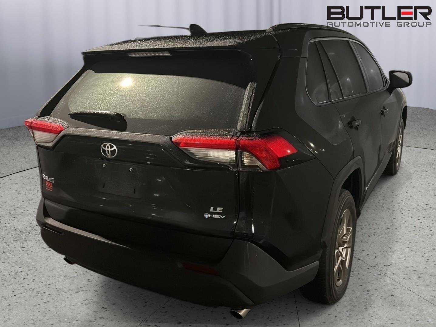 Used 2025 Midnight Black Metallic Toyota Hybrid LE image 8