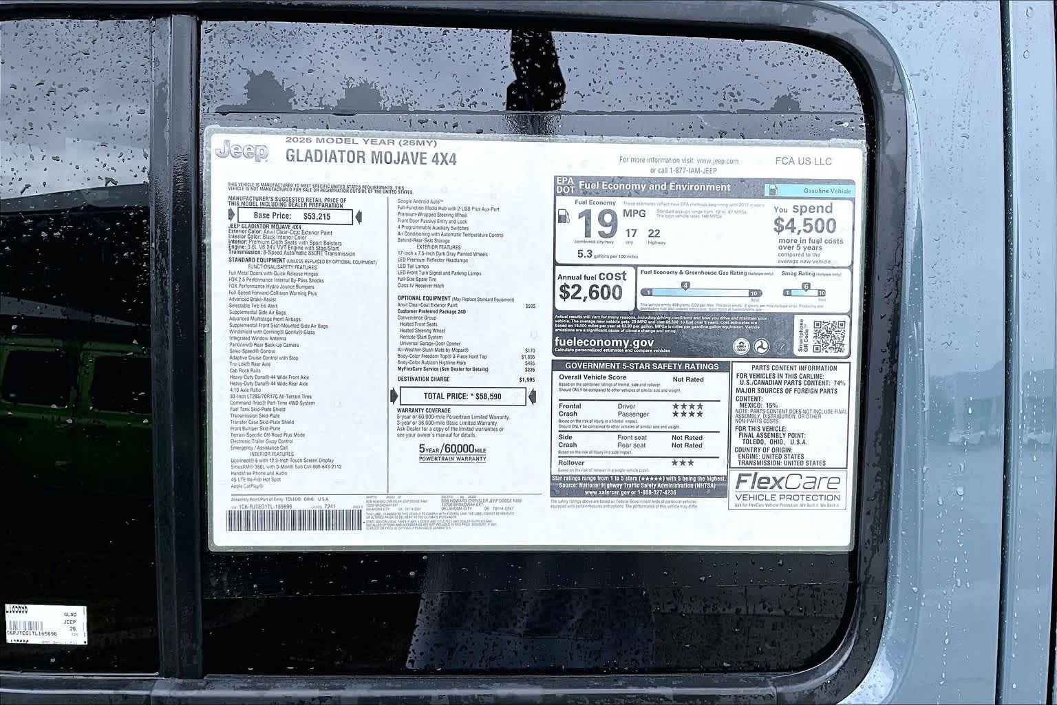 New 2026 Anvil Clearcoat Jeep Mojave image 17