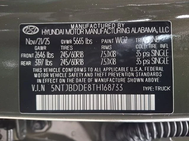 New 2026 Green Hyundai SEL image 17