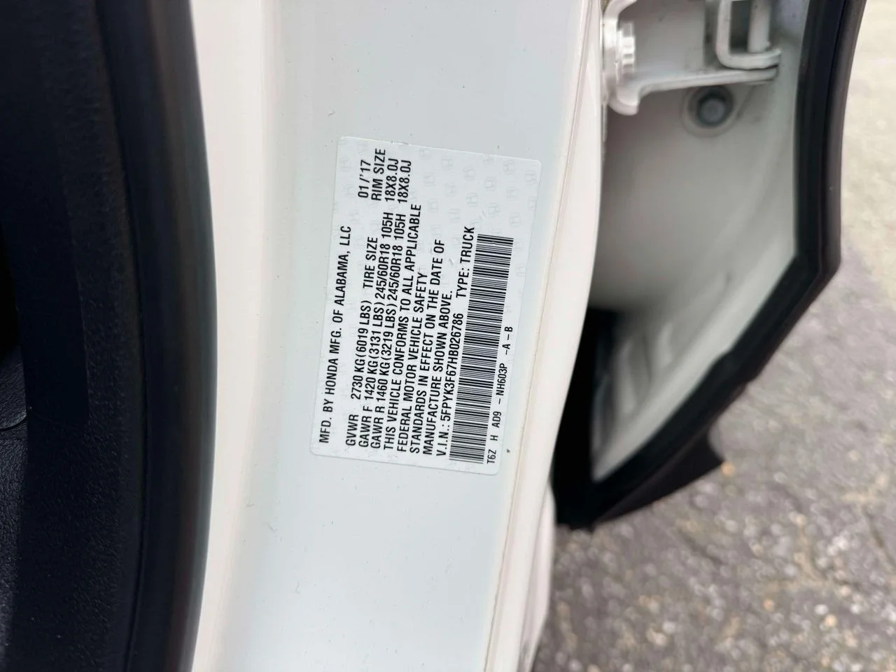 Used 2017 White Diamond Pearl Honda RTL-T image 15