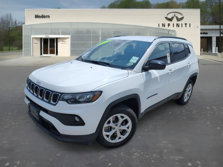 Used 2024 Bright White Clearcoat Jeep Latitude image 1