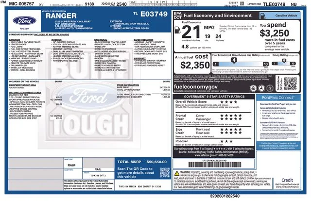 New 2026 Carbonized Gray Metallic Ford Lariat image 17