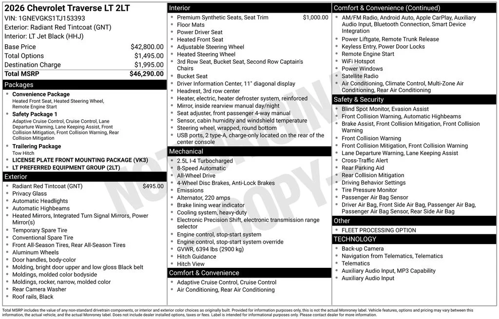 Used 2026 Red Chevrolet LT image 4