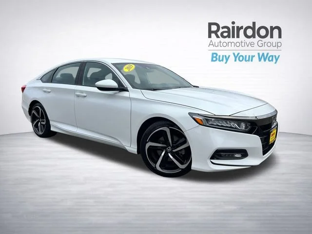 Used 2019 Platinum White Pearl Honda Sport 1.5T image 1