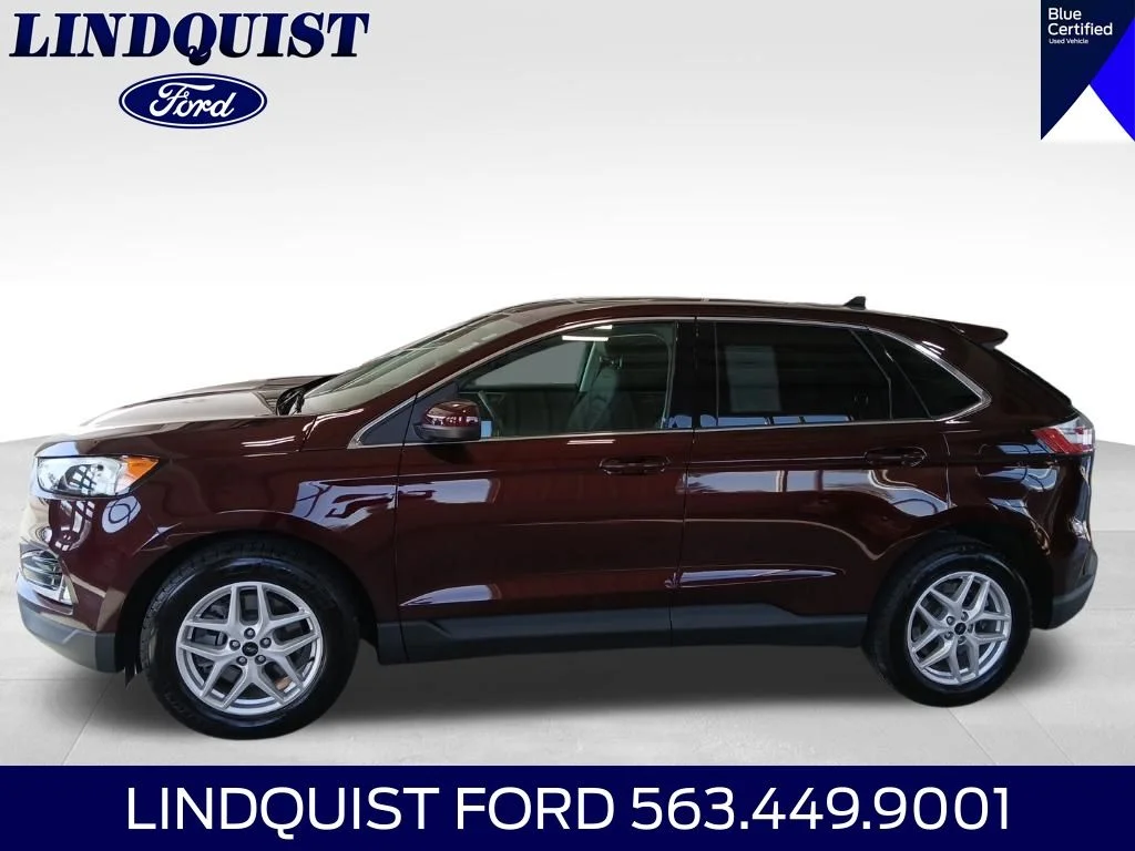 Certified Used 2024 Burgundy Velvet Metallic Tinted Clearcoat Ford SEL image 1
