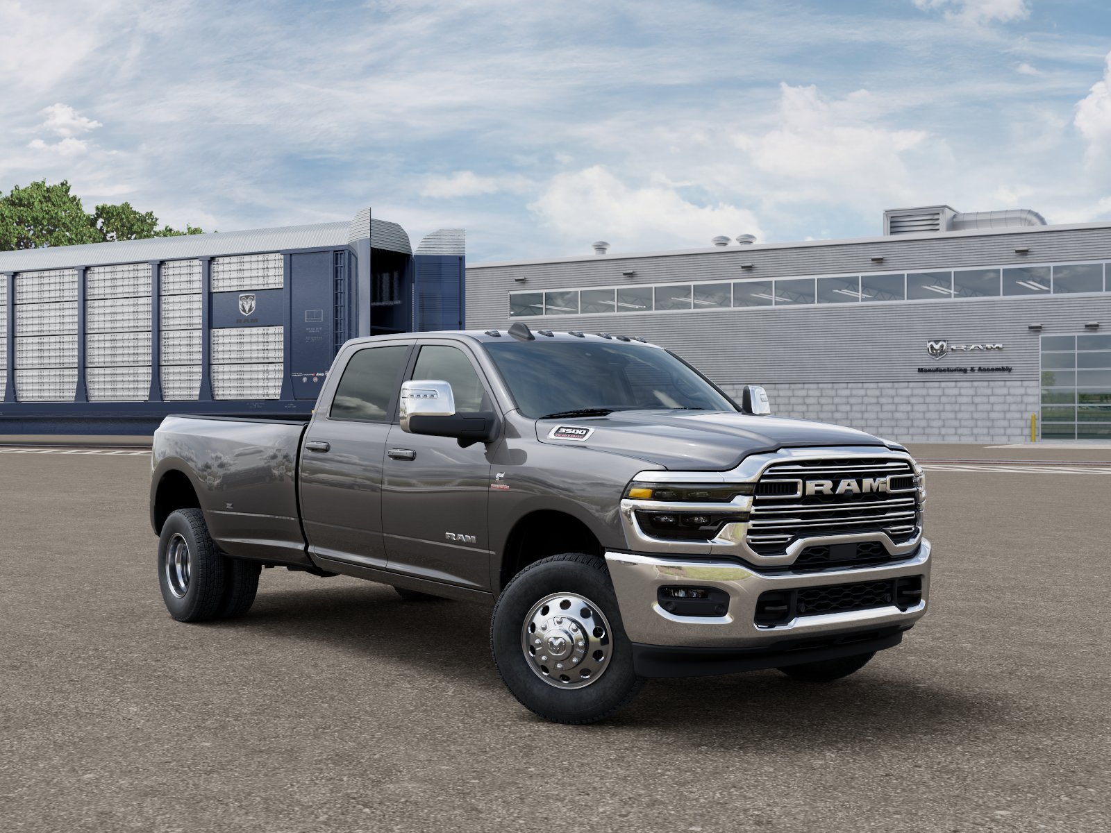 New 2026 Granite Crystal Metallic Clear-Coat Exterior Paint RAM LARAMIE image 3