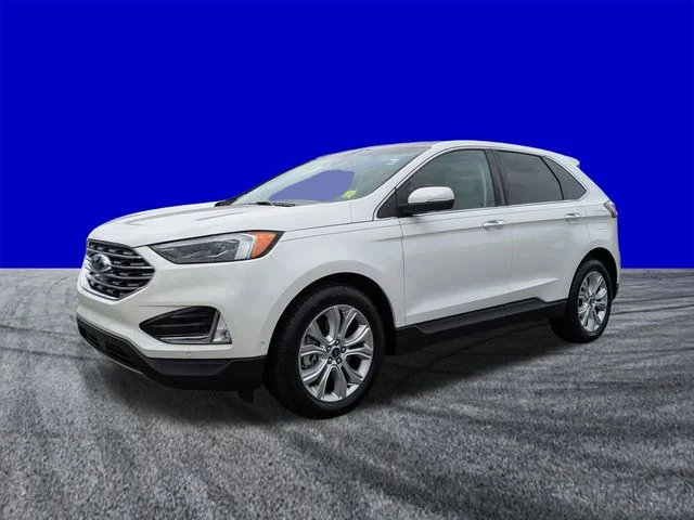 Certified Used 2020 White Metallic Ford Titanium image 8