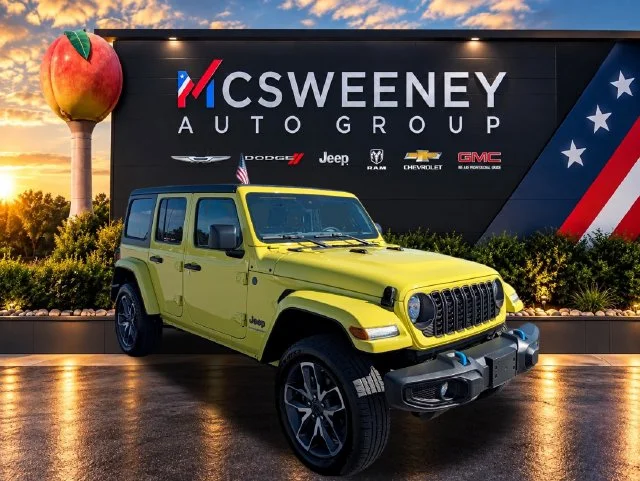 Used 2024 Yellow Jeep Sport S 4xe image 7