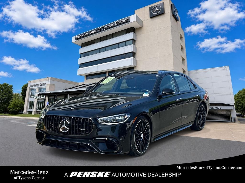 Certified Used 2025 Black Mercedes-Benz S 63 E AMG® image 1